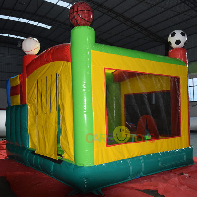 Sport Theme Bounce House slide combo