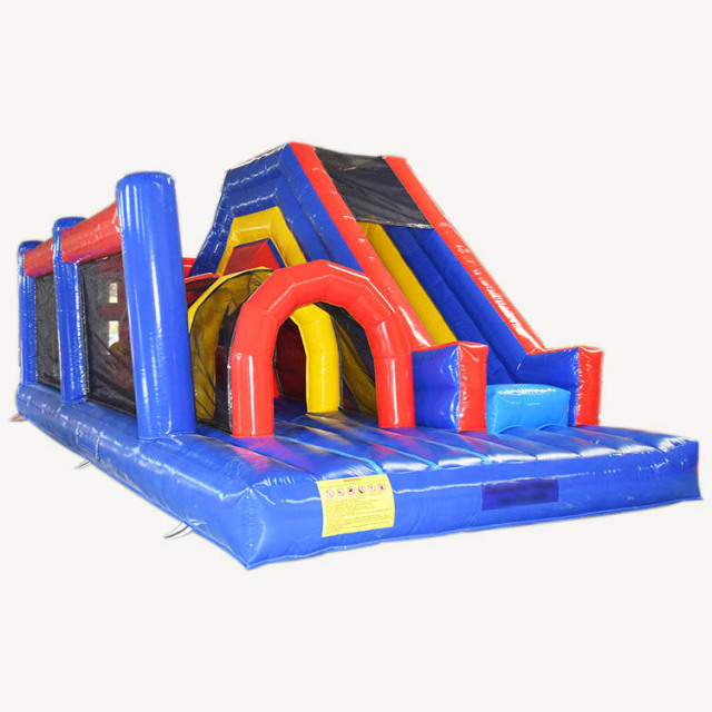 classic red blue yellow obstacle course