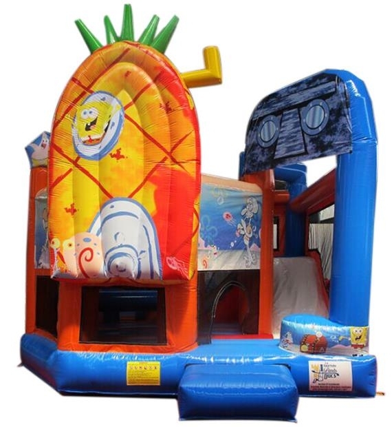 Sponge Bob Jumping Castle Slide Combo