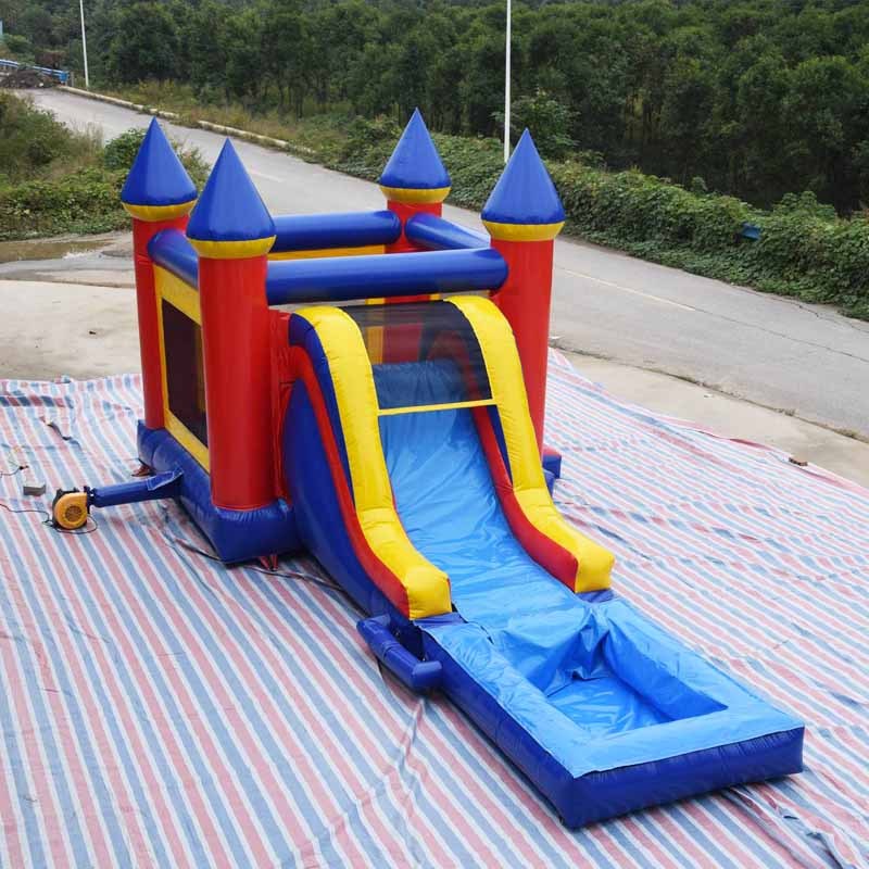 Bounce Castle with Single Lane Water Slide