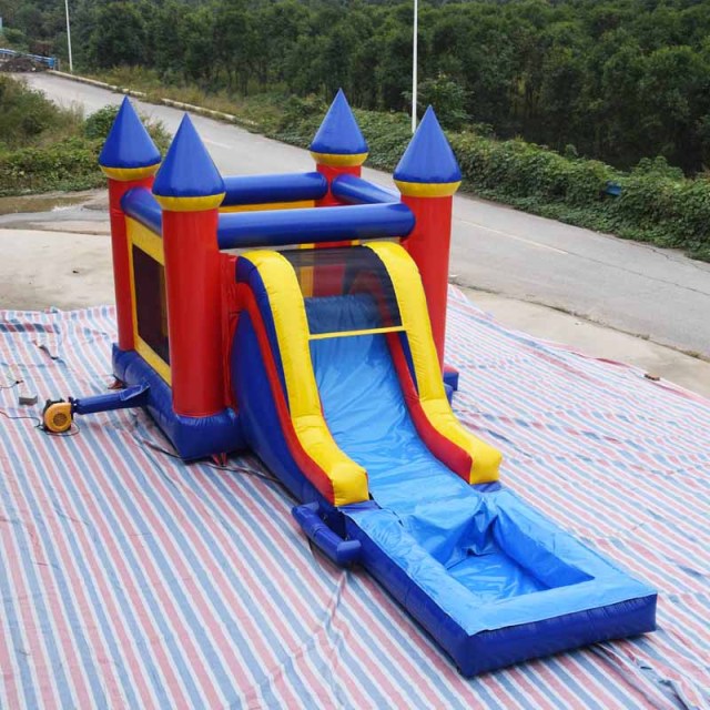 Bounce Castle with Single Lane Water Slide