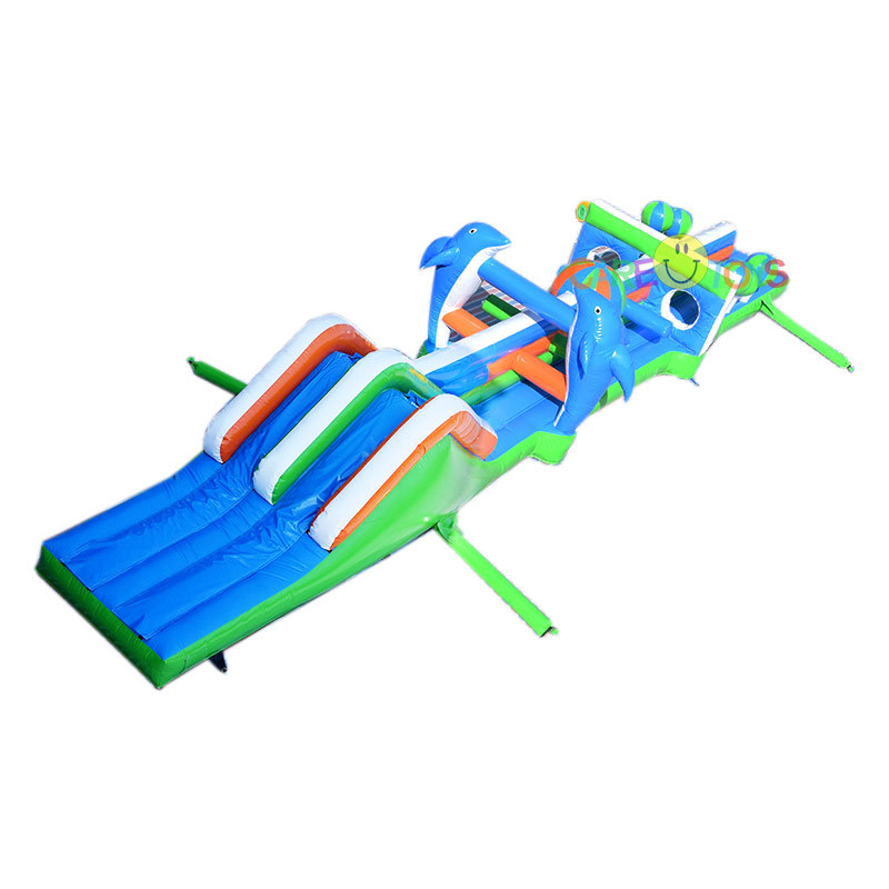 dolphin theme water obstacle course