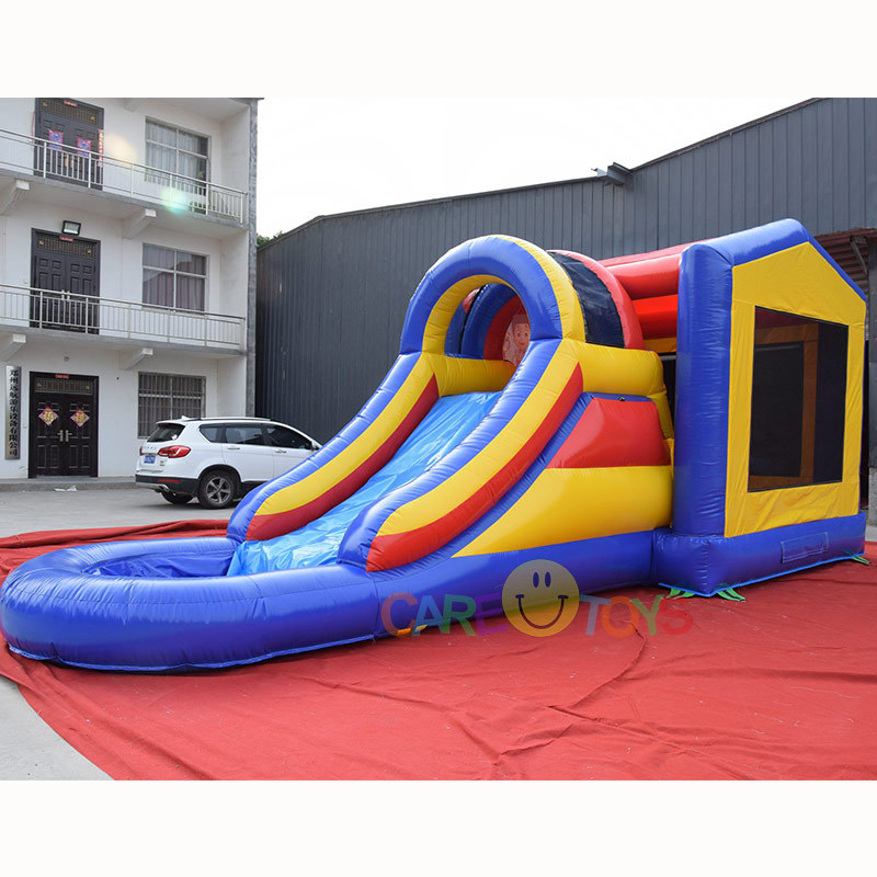 15ft Tall Inflatable Moonwalk With water slide