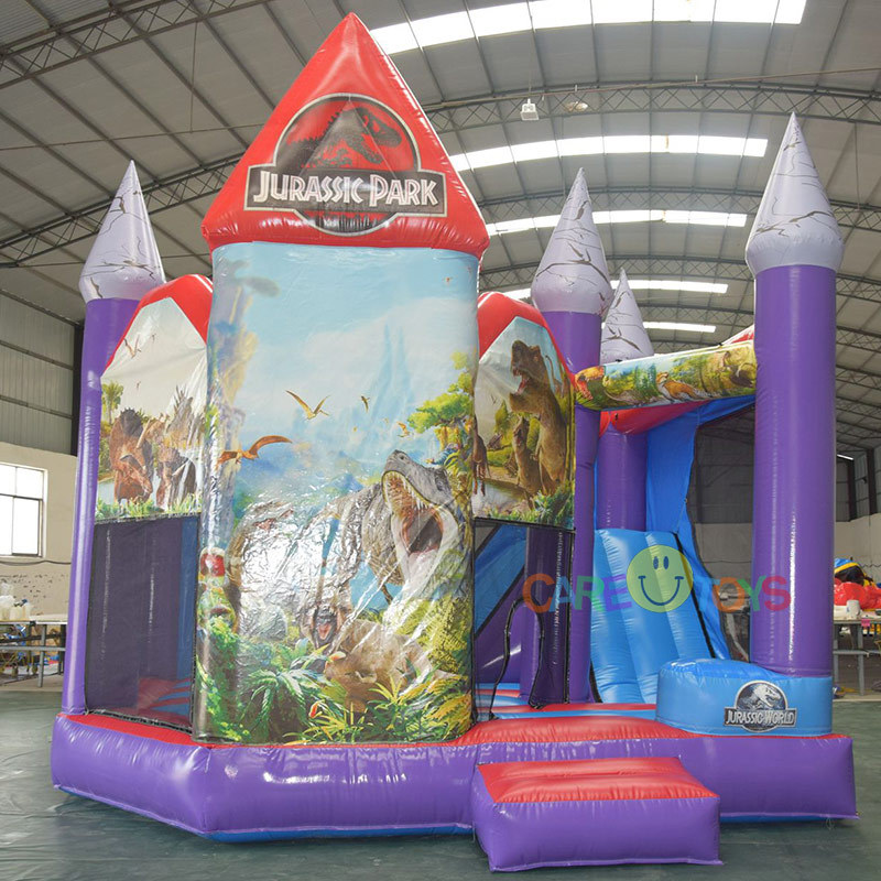 Jurassic Dinosaur Park Bounce house with slide