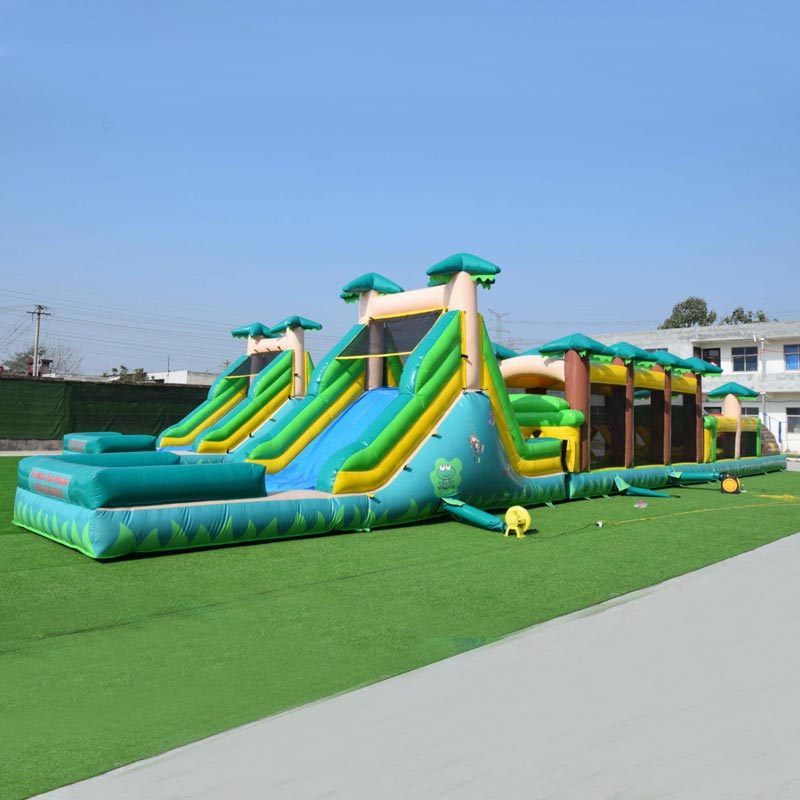 76ft Large Jungle inflatable obstacle challenge course