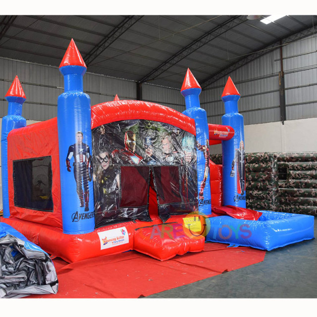 Avengers Bounce House with slide combo