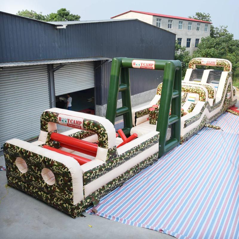 military bootcamp inflatable obstacle