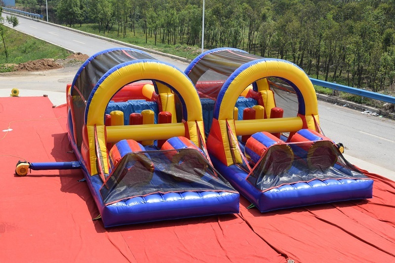cheap small kids inflatable obstacle course
