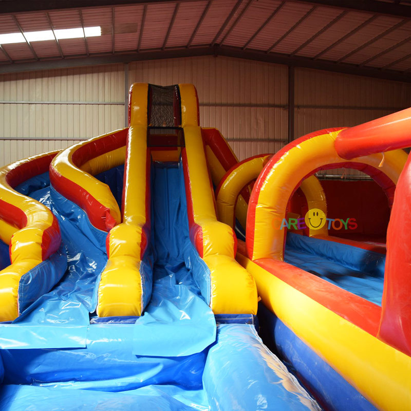 Helix Dual Lane water slide with slip n slide