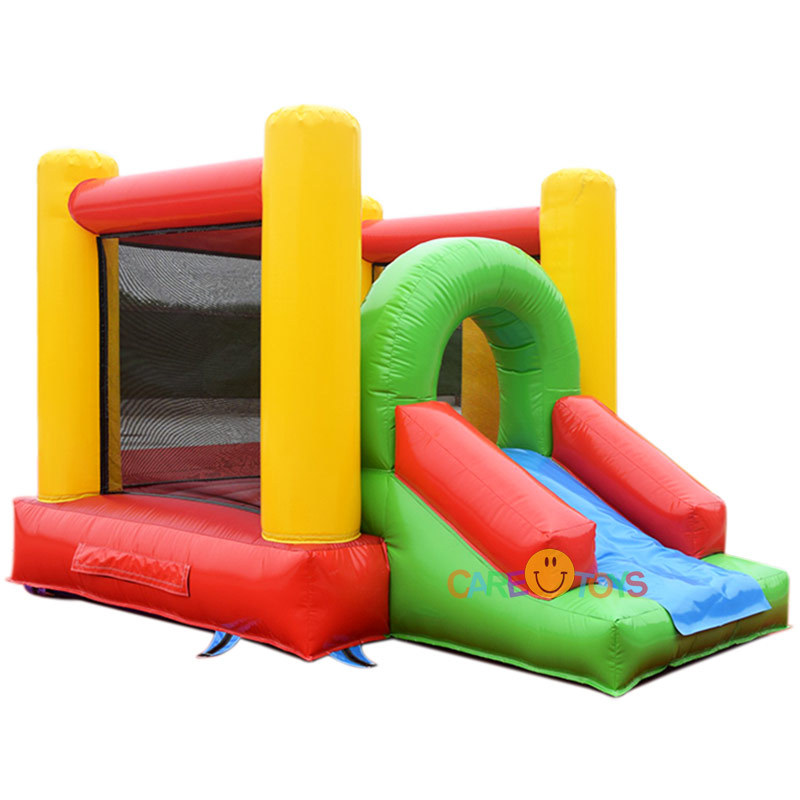 Mini rainbow bouncer with slide