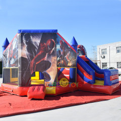 Spiderman bounce house with slide