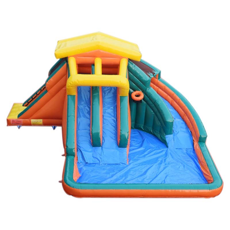 Fun house inflatable water slide