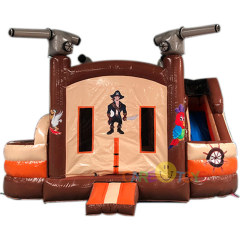 Pirate Theme Bounce house slide combo
