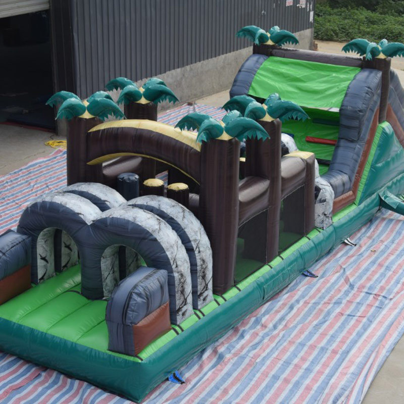 rocky and forest challenge obstacle course