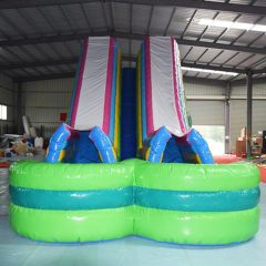 Double Tube inflatable water slide