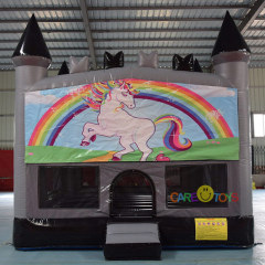 Custom color castle banner 13x13ft bounce house