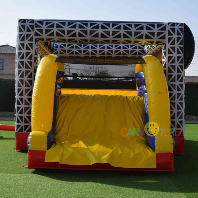 Disco Music Stage Bounce house with slide