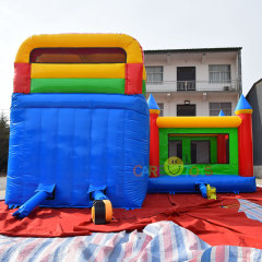 Commercial classic inflatable jumping castle with standalone slide