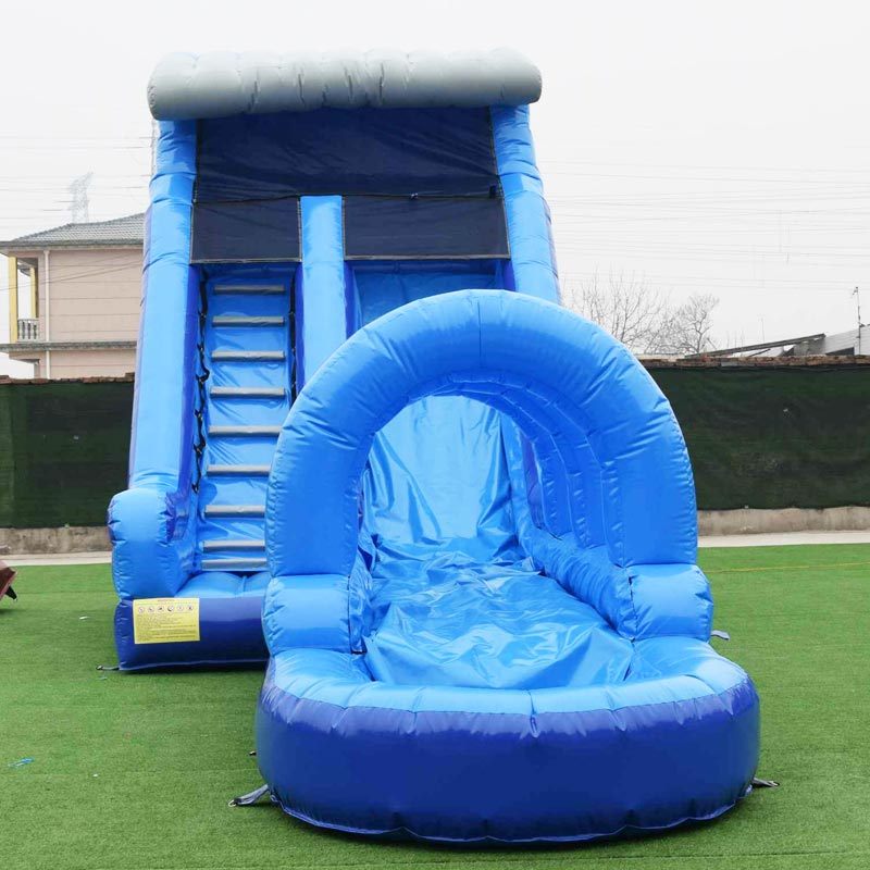 Blue wave water slide with slip n slide