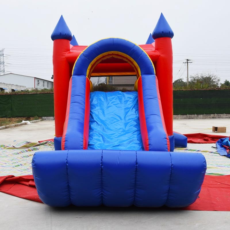 Moon Bounce House Water Slide Combo With Banner