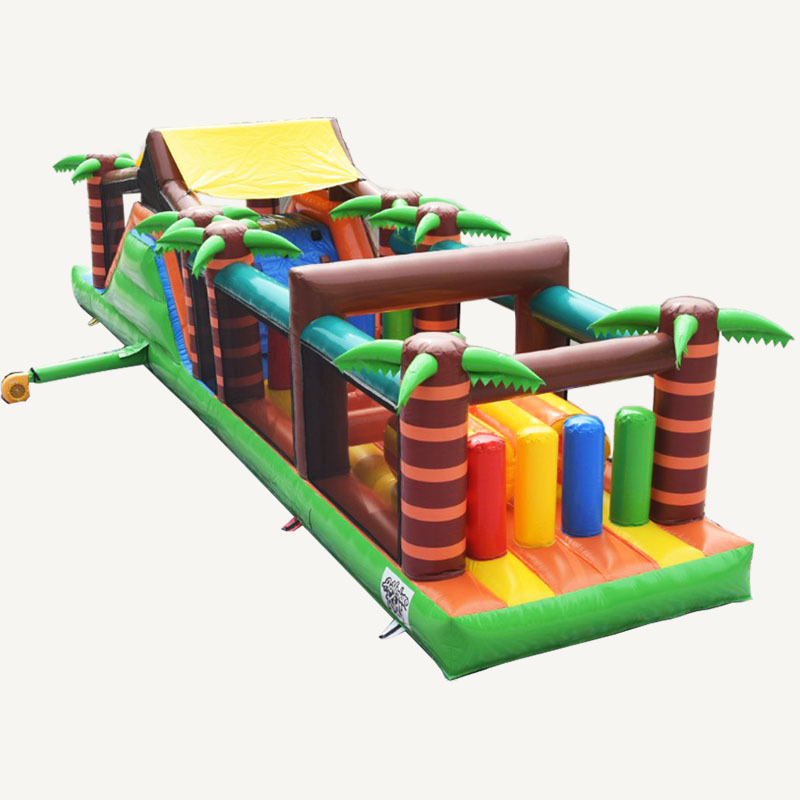 jungle fun run inflatable obstacle