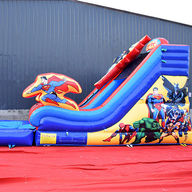 Justice League inflatable water slide
