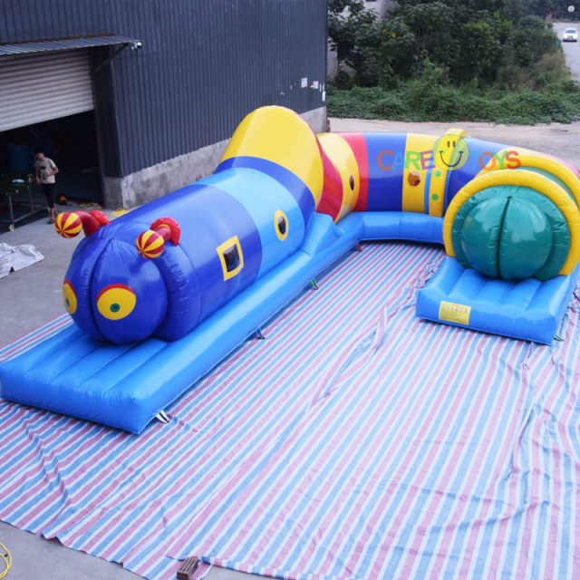 kids fun tunnel inflatable caterpillar tunnel