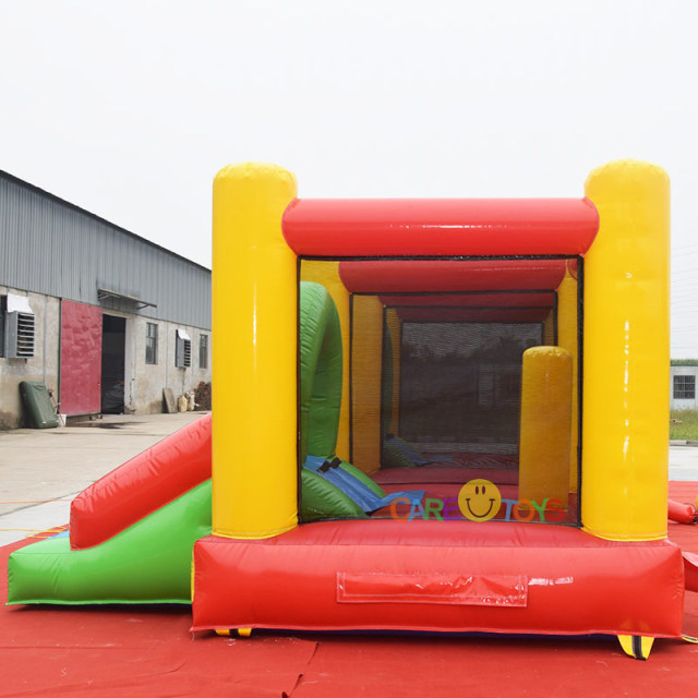 Mini rainbow bouncer with slide