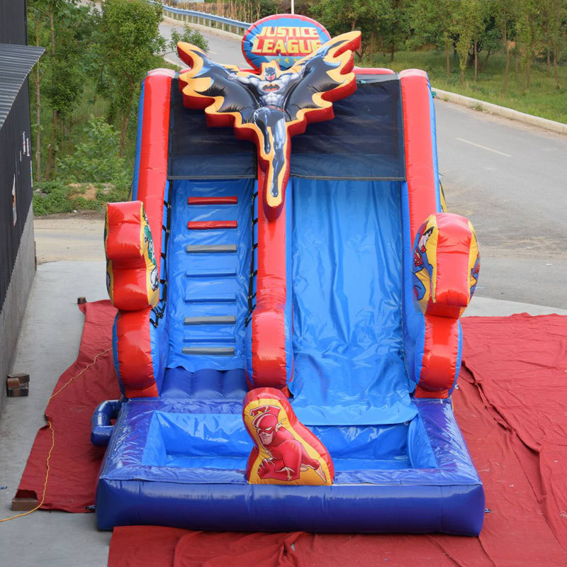 Justice League inflatable water slide
