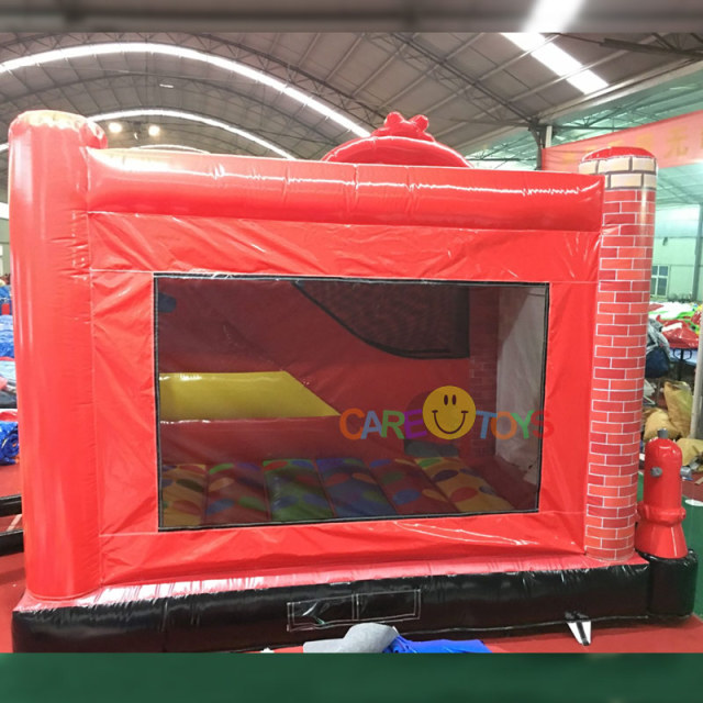 Fire Truck Bounce House Slide combo