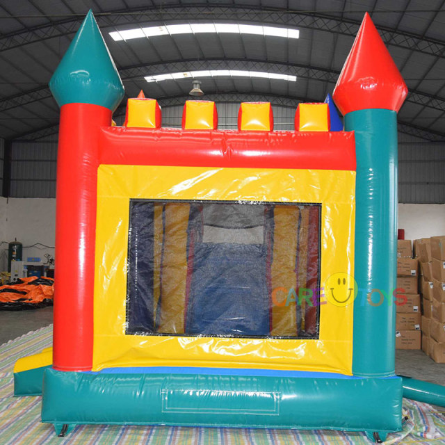 Rainbow Castle Inflatable Water Bounce House Combo