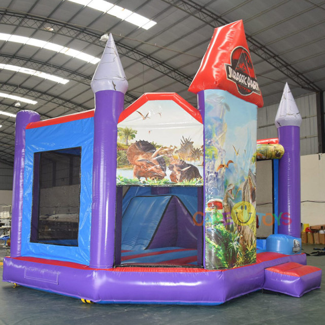Jurassic Dinosaur Park Bounce house with slide