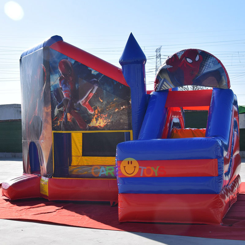 Spiderman bounce house with slide