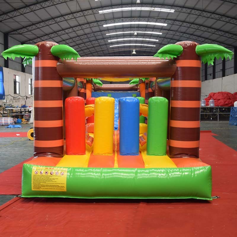jungle fun run inflatable obstacle