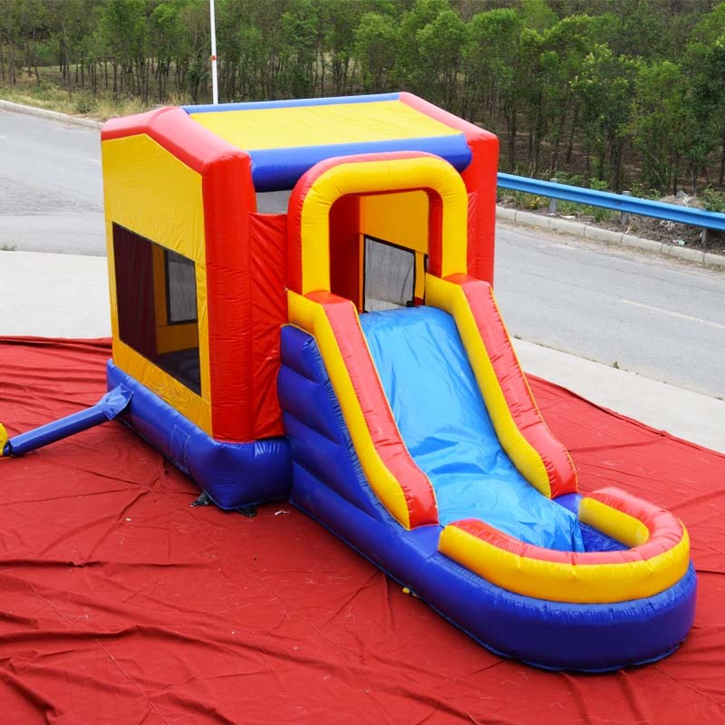 Classic Inflatable Moonwalk With Waterslide