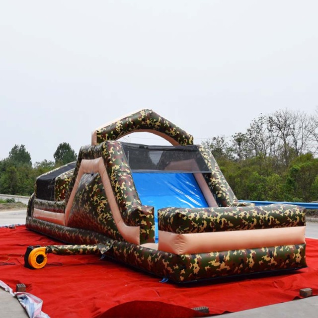 camouflage inflatable obstacle course
