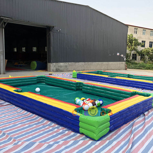 Human billard inflatable soccer snoker ball game