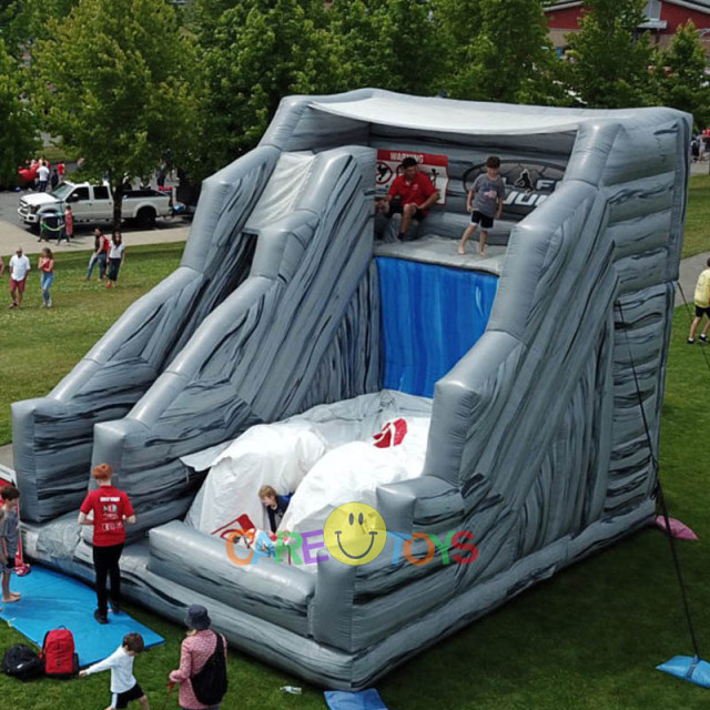 Gray Marble Rocky Inflatable cliff jump
