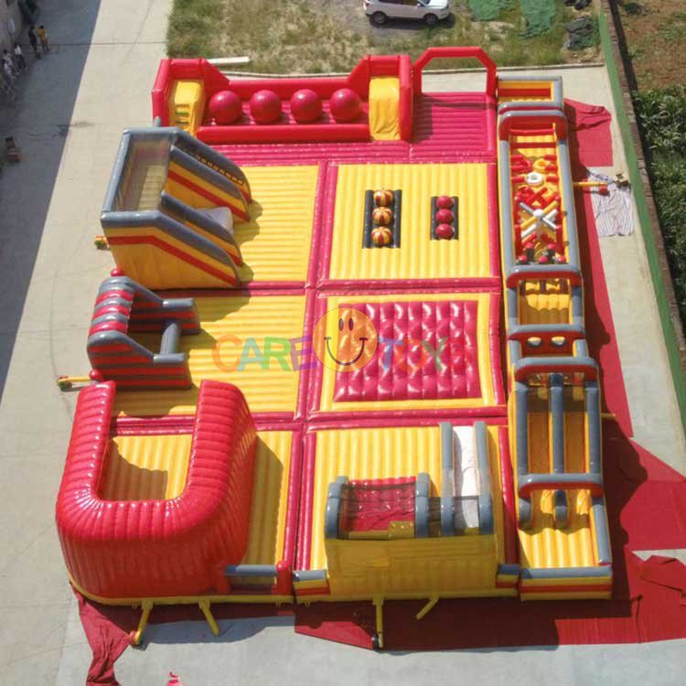 Giant 30x20m custom inflatable theme park