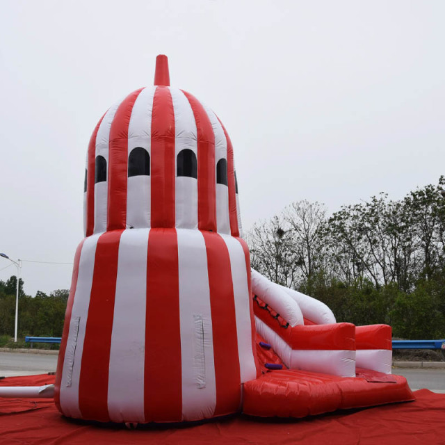 light tower inflatable slide