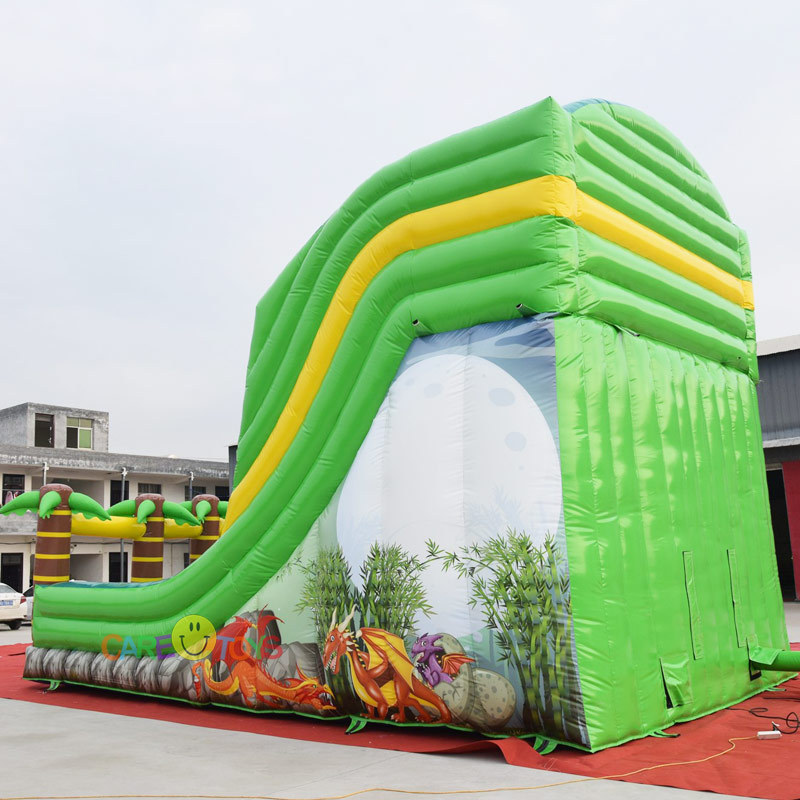 dual lane dragon inflatable slide