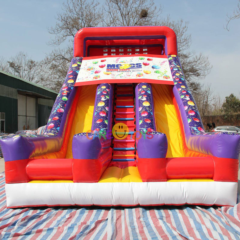 celebrate balloon double lane inflatable slide
