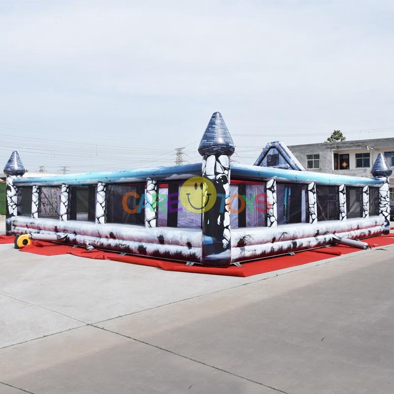 Halloween hunted inflatable maze