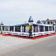 Halloween hunted inflatable maze