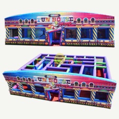 Carnival fun house inflatable maze