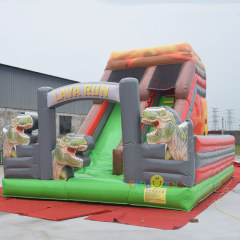 Dinosaur park inflatable slide