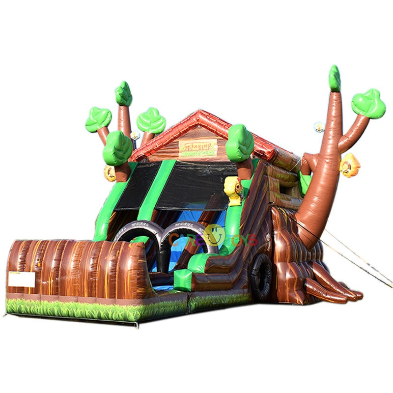 Giant Inflatable tree house slide