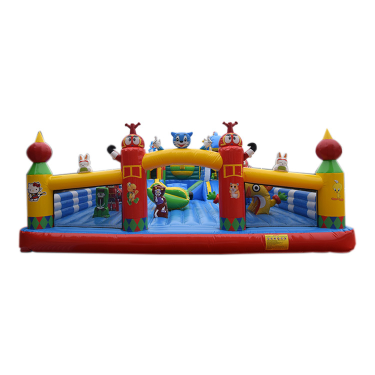 16x9m cartoon inflatable playground