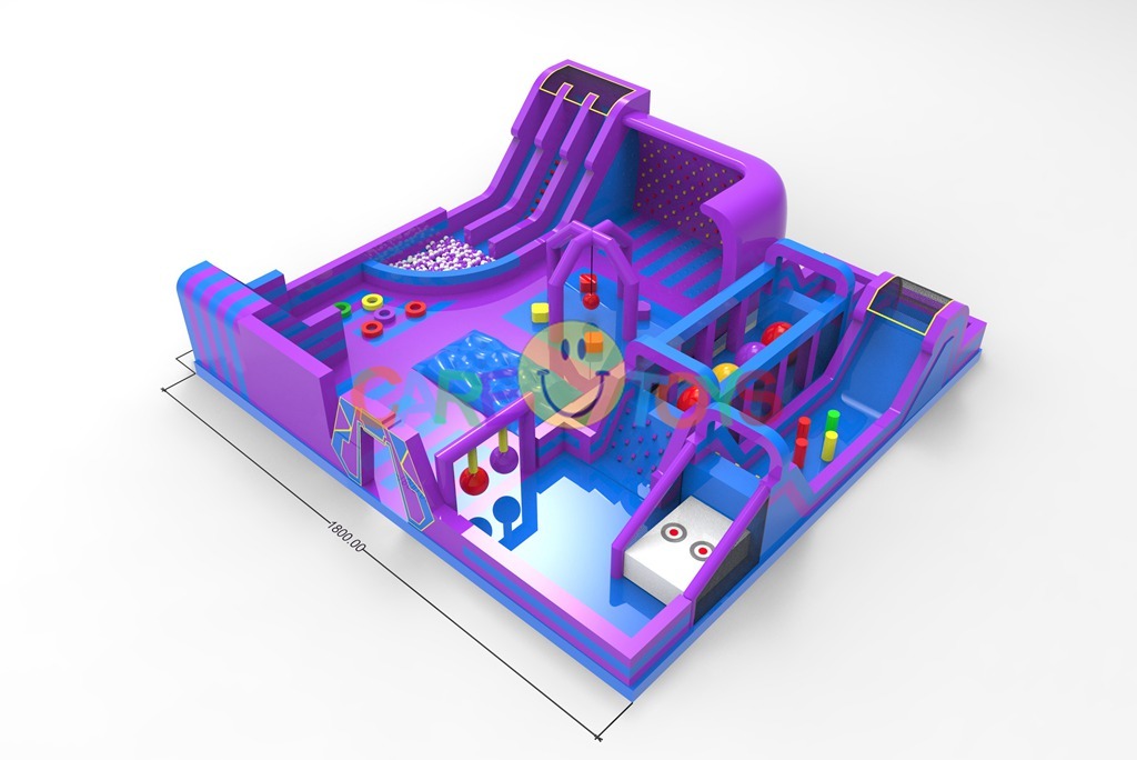 new design 19x18m inflatable park