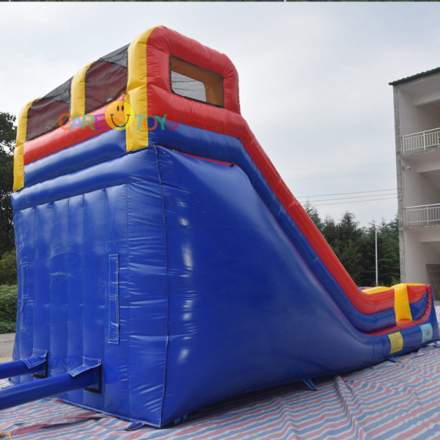 Cheap small backyard inflatable slide for kids